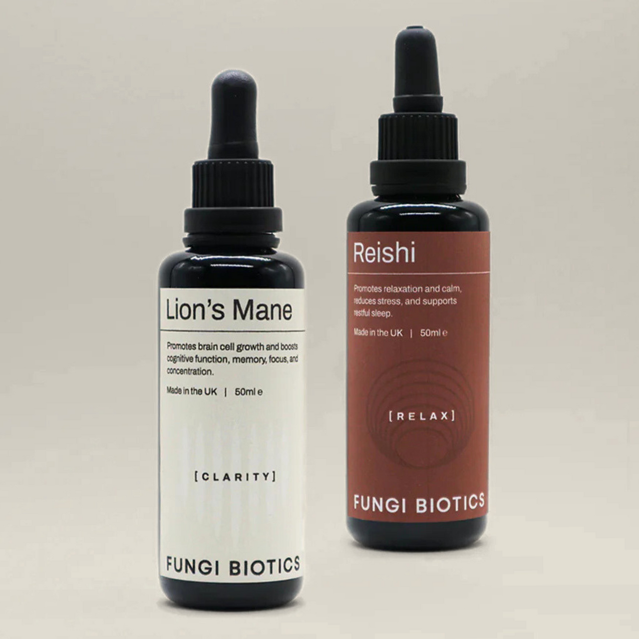 Lions Mane & Reishi Tincture Bundle (Save 22%)